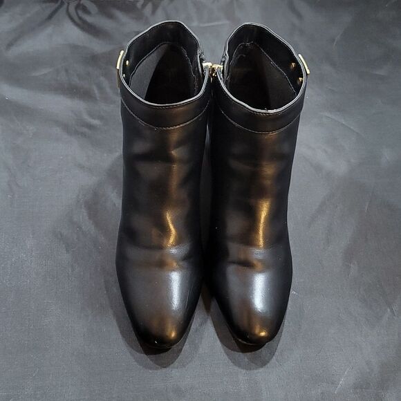 LIZ CLAIBORNE LC MALCOMB ALMOND TOE BLOCK HEEL BOOTIE - Picture 2 of 15